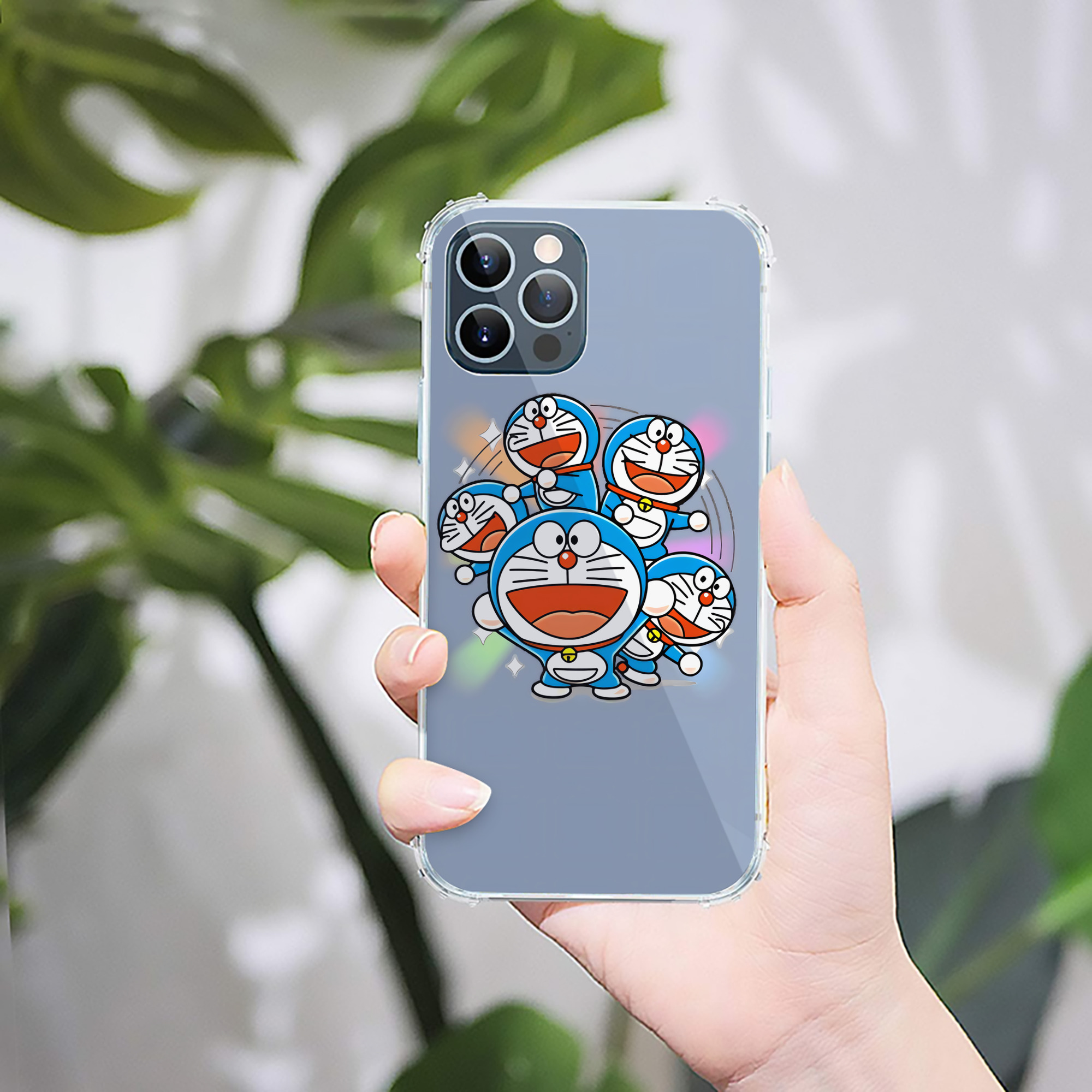 （画像用） ドラえもん Doraemon 【iPhone 12シリーズ対応】透明スマホケース（クリアソフトケース）